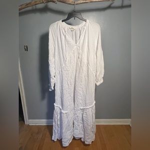 H&M conscious white gauze dress
